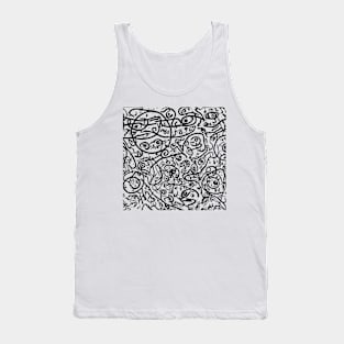 Alien Dance Party - Abstract Graphic Tank Top